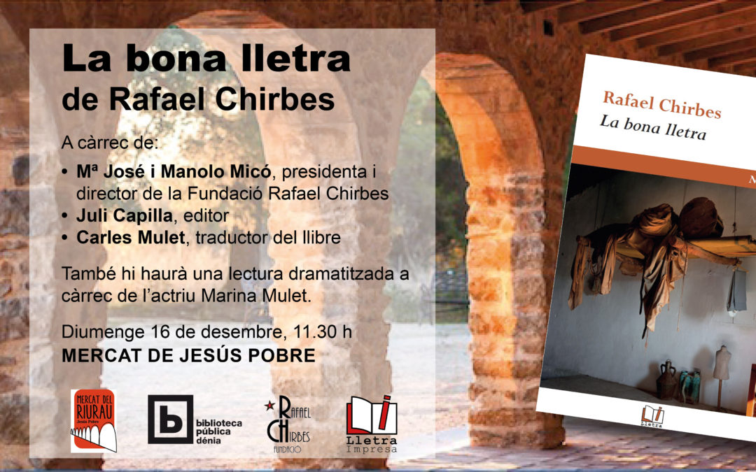 SEGUIM AMB LA PROMOCIÓ DE LA PRIMERA TRADUCCIÓ DE L’OBRA DE CHIRBES A LA SEVA LLENGUA MATERNA